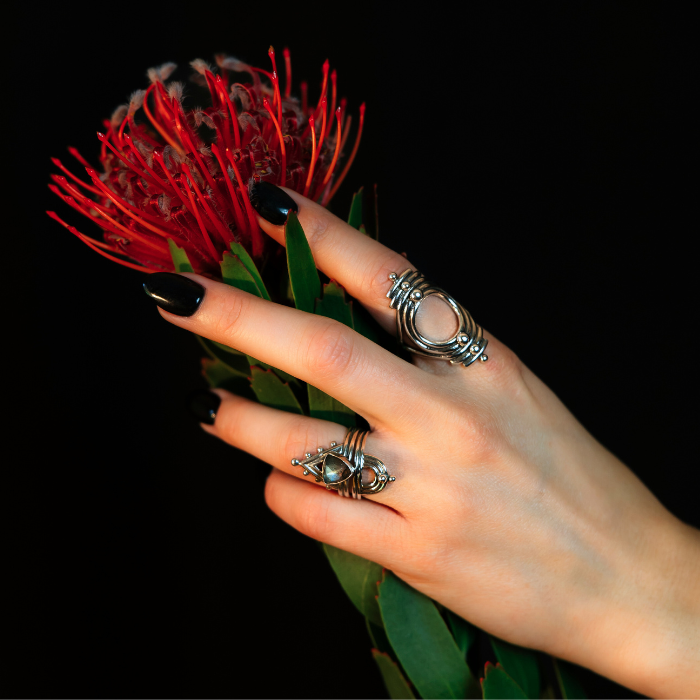 Labradorite Ascension Ring Set