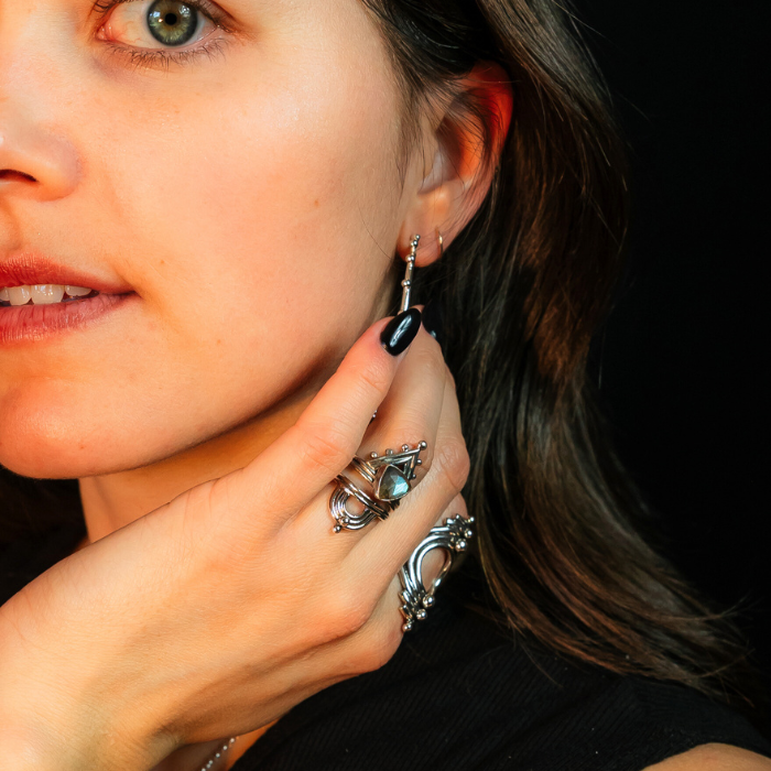 Labradorite Ascension Ring Set