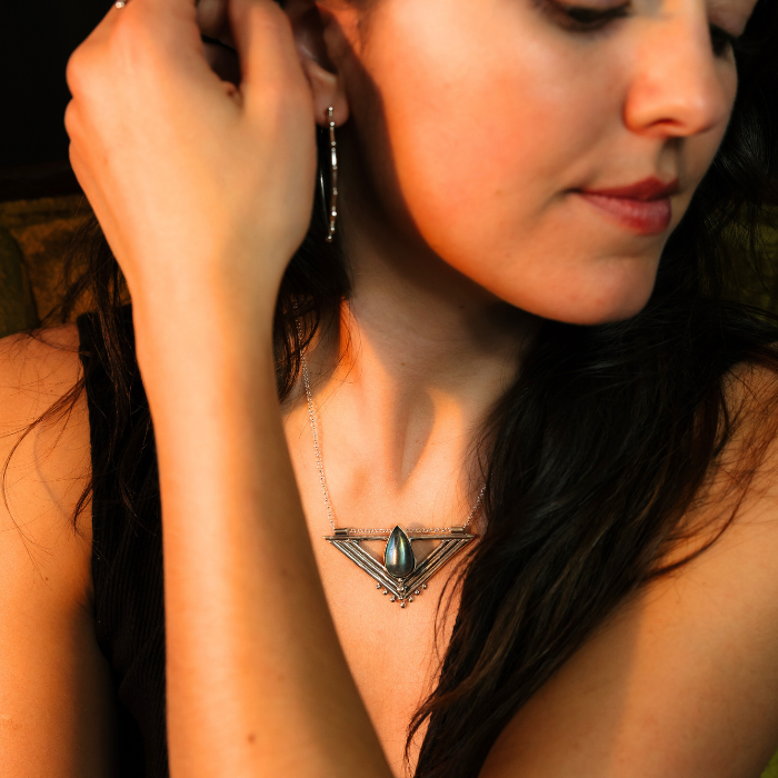 Labradorite Wadjet Necklace