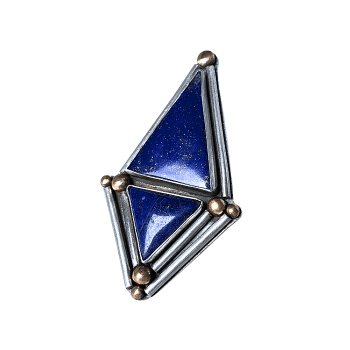 Lapis Trinity Ring- Size 5.5