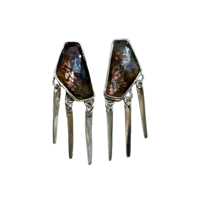 Sapphire Dangly Earrings