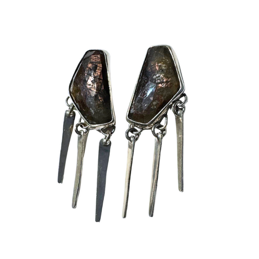 Sapphire Dangly Earrings