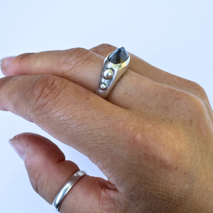 Cosmic Labradorite Ring- Size 7