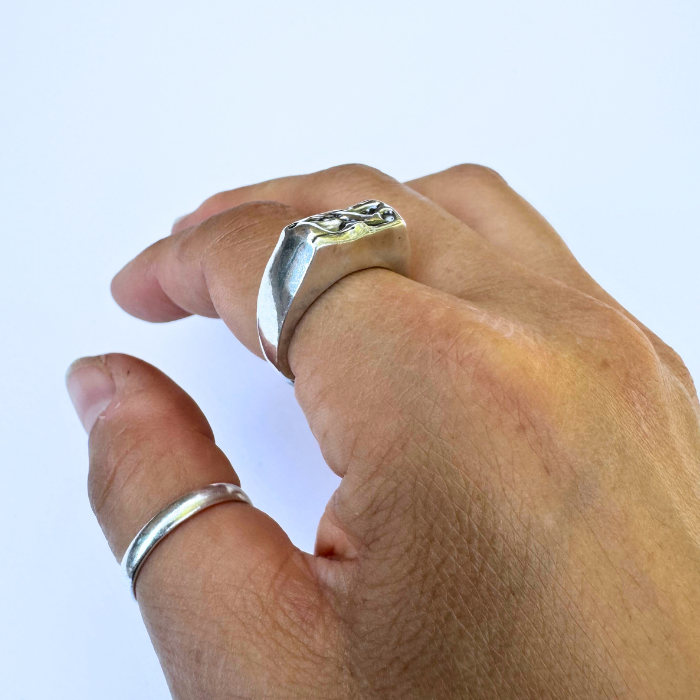 Organic Signet Ring- Size 7.25