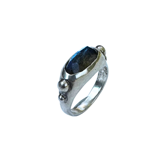 Cosmic Labradorite Ring- Size 7
