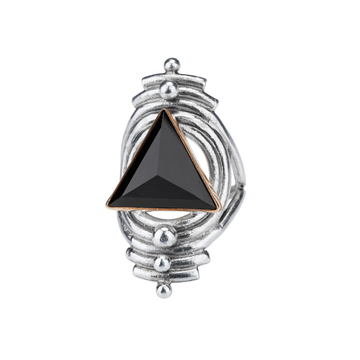 Black Onyx Portal Ring